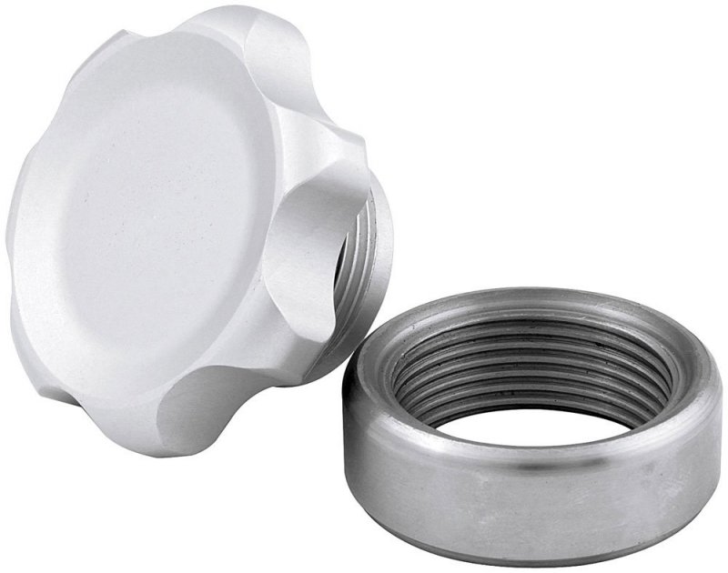 Allstar Performance All36161 Fill Plug Kit With Weld-in Steel Bung Silver Small