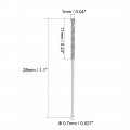 Uxcell 1mm Diamond Twist Drill Bits High Speed Steel For Glass Sea Shells Stone Tiles 2 Pcs