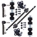 8pc Set Front Suspension Kit Fit 1997-1998 For Chevy Malibu Oldsmobile Cutlass Inner Outer Tie Rod End Lower Ball Joint Sway