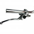 Usonline911 1 25mm Chrome Universal Motorcycle Handlebar Hydraulic Brake Master Cylinder Clutch Lever