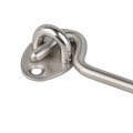 Cabin Hook Eye Latch For Swivel Window Gate Door Stainless Steel With Mounting Screws Pure Solid 2pcs 4 6 8 Inch
