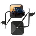 Doorless Side Mirrors For Jeep Wrangler Jl Jlu 2018 2026 And Gladiator Jt 2019 Quick Release Exterior No Door Black 6 63 In 
