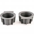 Pair Front Center Console Cup Holder Rubber Inserts For Ford F150 2004 2008 Expedition 2003 2006 Navigator Mark Lt Black 