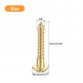 Uxcell Wood Screws M4 X 25mm Slotted Round Head Brass Self-tapping Woodworking Screw 20 Pcs