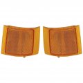 Signal Marker Light Upper Reflector Pair For Chevy C1500 C2500 C3500 K1500 K2500 K3500 1994 To 2002 Driver And Passenger Side 