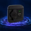 Recpro Rv 12v Cigarette Lighter Socket With Dual Usb Ports