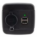 Recpro Rv 12v Cigarette Lighter Socket With Dual Usb Ports