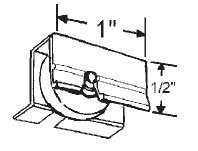 Window Roller Assembly With 3 4 In Nylon Wheel 2 Pack For Premiere Windows Part Number 52-694