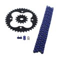Chain And Sprocket Kit For Honda Trx400r 2004 2005 Blue Non O Ring 520 94 14 Tooth Front 38 Rear Steel Sprockets