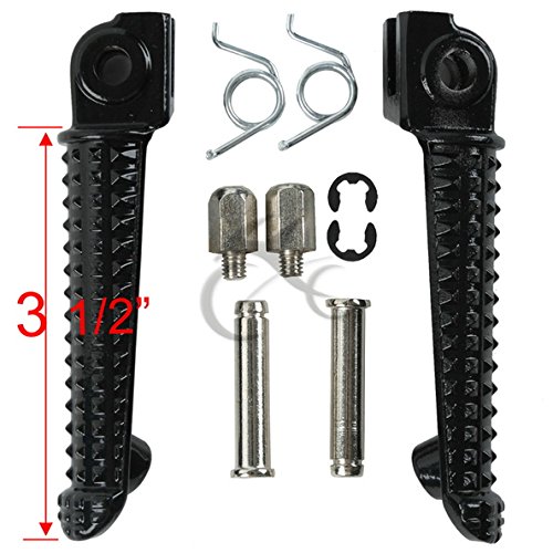 Tcmt Black Front Foot Pegs Footpeg Footrest Bracket Set For Yamaha Yzf R6 1999 2000 2001 2002 2003 2004 2005 2006 2007 2008