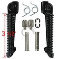 Tcmt Black Front Foot Pegs Footpeg Footrest Bracket Set For Yamaha Yzf R6 1999 2000 2001 2002 2003 2004 2005 2006 2007 2008 