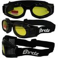 Kite Motorcycle Goggles With Bifocal Anti Fog Yellow Lenses Black Frame And Neoprene Padding For Motorcycling Protection Kiteyt 
