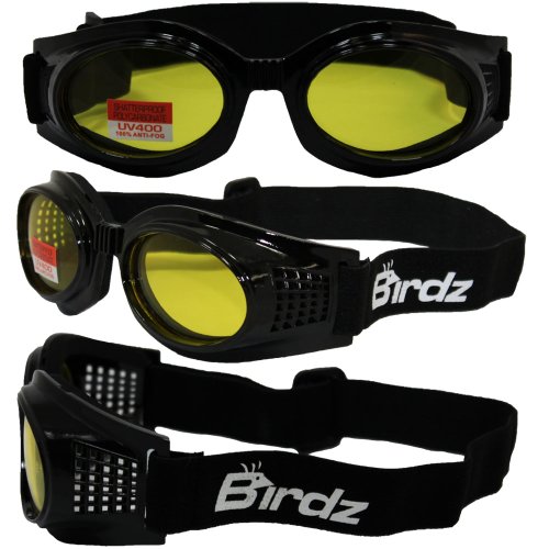 Kite Motorcycle Goggles With Bifocal Anti Fog Yellow Lenses Black Frame And Neoprene Padding For Motorcycling Protection Kiteyt