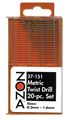 Zona 37-151 High Speed Steel Twist Drill Set Wire Gauge 61 To 80 025 In 0 053 Miniature Drills Plastic Dispenser 