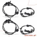 A-premium Abs Wheel Speed Sensor Compatible With Ford Models Fiesta 2011 2012 2013 Front And Rear Driver Passenger Side 4-pc