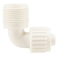 Recpro Rv 90 Degree Plastic Male Elbow 0 5 Pex Tubing Gray 1 2 X 3 4 Mip Pack
