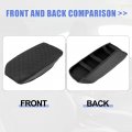 X Autohaux Car Center Console Lid Armrest Seat Box Cover Protector Replacement Microfiber Leather For Ford Explorer 2011-2019