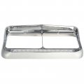 Partsam 2x Headlight Bezels Chrome W Visors 12 Clear White Led Light Strip Bar Replacement For Kenworth T400 T600 T800 W900b