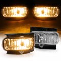 Hecasa Fog Light Assembly Compatible With 1999-2004 Ford F-150 F-250 Expedition Heritage Replacement For Fo2591105 Halogen