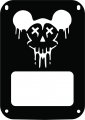 Jeeptails Mickey Mouse Zombie Skull Tail Lamp Light Covers For Jeep Jk Wrangler Black Set Of 2 