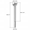 Uxcell Forstner Drill Bits 20mm Tungsten Carbide Wood Hole Saw Auger Opener 125mm Length Woodworking Hinge Drilling Boring Bit
