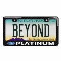 Ipick Image For Ford Platinum Black Real 3k Carbon Fiber Finish Abs Plastic License Plate Frame
