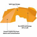 Ecotric Front Rear Inner Fender Liners Compatible With 2007-2018 Jeep Wrangler Jk Jku 2wd 4wd Yellow Splash Guards High