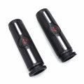 Httmt Black Skull 25mm Hand Grips Compatible With H-d Road King Cvo Sporster Xl Softail Fat Boy