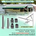 8952002 400b Awning Arm Pins And R001576 Gas Spring Mounting Replacement Hardware Repair Kit For Carefree Rv Camper Awnings