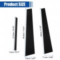 X Autohaux 1 Set Glossy Black Car Door Window Pillar Posts Cover Trim Exterior Anti-scratch Stickers For Honda Accord 2003-2007