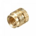 Uxcell Knurled Insert Nuts 60pcs M4 X 6mm L Od 3d Printing Brass Female Threadeds Heat Set Insert Embedment Nut
