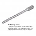 Uxcell Carbide Burrs Rotary Files Single Cut Cylinder Tungsten Tip 10mm Cutting Head 6mm Shank 100mm 4-inch Length For Wood