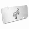 Ipick Image For Ford Bronco 3d Chrome Logo On Mirror Stainless Steel License Plate