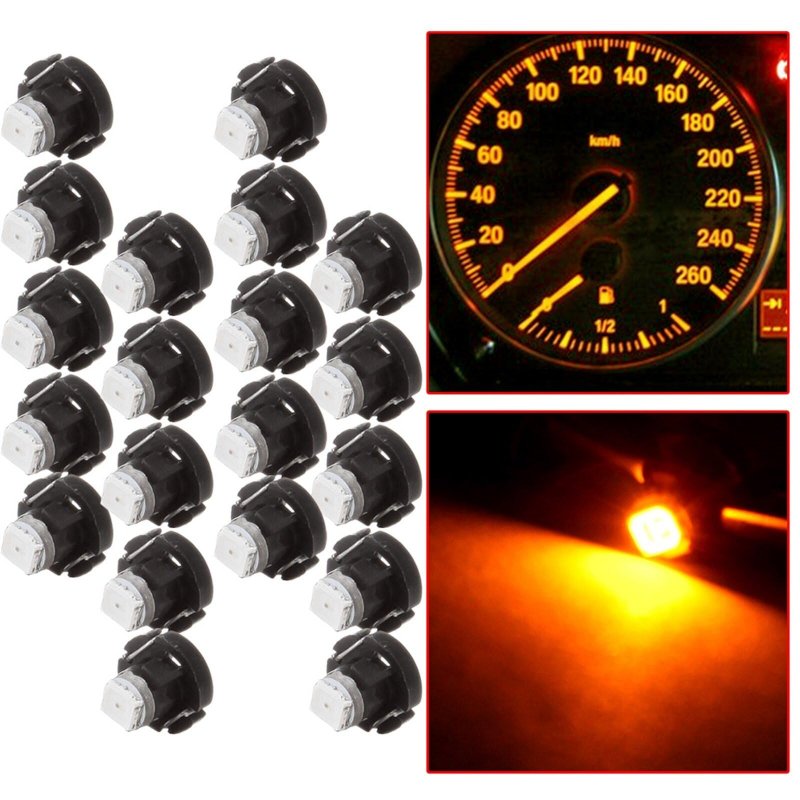 T3 1-2835-smd Yellow Instrument Cluster Dash Panel Lights Super Bright Bulbs