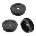Cable Cord Grommet 3 Pack 1 9 16 In 40mm Flexible Rubber Desk Grommets Wire Hole Cover For Office Computer Organizer Black 