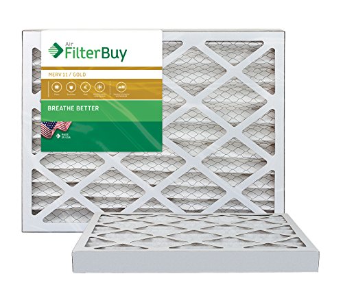 10x16x2 Afb Gold Merv 11 Pleated Ac Furnace Air Filter Pack Of 2 Filters 100 Produced In The Usa