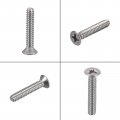 Uxcell 6 -32x3 4 Flat Head Machine Screws Phillips 304 Stainless Steel Bolts 200pcs