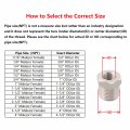 Metaland Brass Reducer Hex Bushing 1 4 Male Npt To 8 Female Reducing Pipe Adapter Fitting Pack Of 5