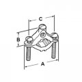 Bridgeport 1307-b Ground Clamp 8 Awg Conductor Brass 
