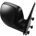 Black Passenger Side View Mirror Smooth With Manual Adjustment Fold Non-heated Compatible For 2003-2006 Cadillac Escalade Esv