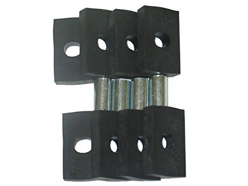 Front And Rear Bumper Mount Blocks Bushings Full Set For 1958 To 1960 Corvette Includes 8 Rubber Cushions 4 Steel Tubes