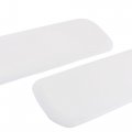 Uxcell Rubber Car Front Rear Bumper Guard White 2 Pcs