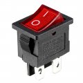 Uxcell 5pcs Ac 250v 4a 6a 10a 125v 4p I O 2 Position Snap-in Boat Rocker Switch Red Black
