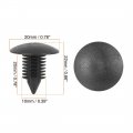 X Autohaux 40pcs 10mm Hole Dia Plastic Bolt Rivets Fastener Bumper Retainer Clips Black For Car Front Rear Upper