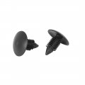 X Autohaux 40pcs 10mm Hole Dia Plastic Bolt Rivets Fastener Bumper Retainer Clips Black For Car Front Rear Upper