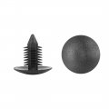 X Autohaux 40pcs 10mm Hole Dia Plastic Bolt Rivets Fastener Bumper Retainer Clips Black For Car Front Rear Upper