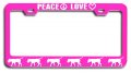 Peace Love Boerboel Dogs Pets Pn Metal License Plate Frame Tag Holder C51 