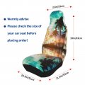 Fehuew Beach Sunset Palm Tree 2 Pcs Car Seat Covers Set Vehicle Front Protector Auto Interior Accessories Protetors Mat