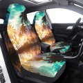 Fehuew Beach Sunset Palm Tree 2 Pcs Car Seat Covers Set Vehicle Front Protector Auto Interior Accessories Protetors Mat