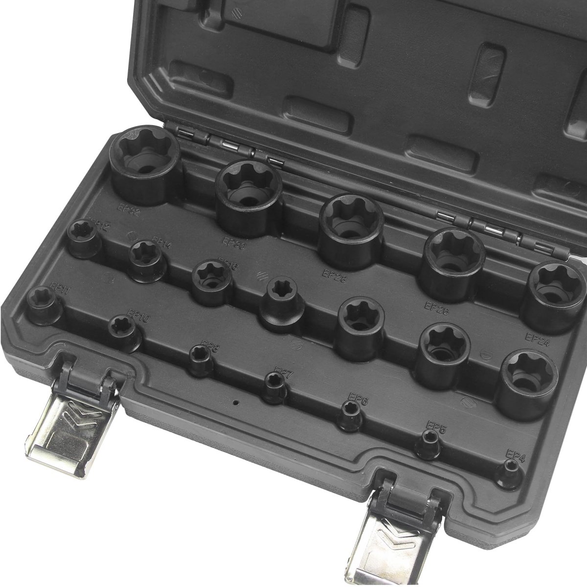 19pc External Torx Plus Socket Set 6 Point Ep4 To Ep32 4 In 3 8 1 2 Drive Alloy Steel E-torx Sockets For Automotive And Tesla